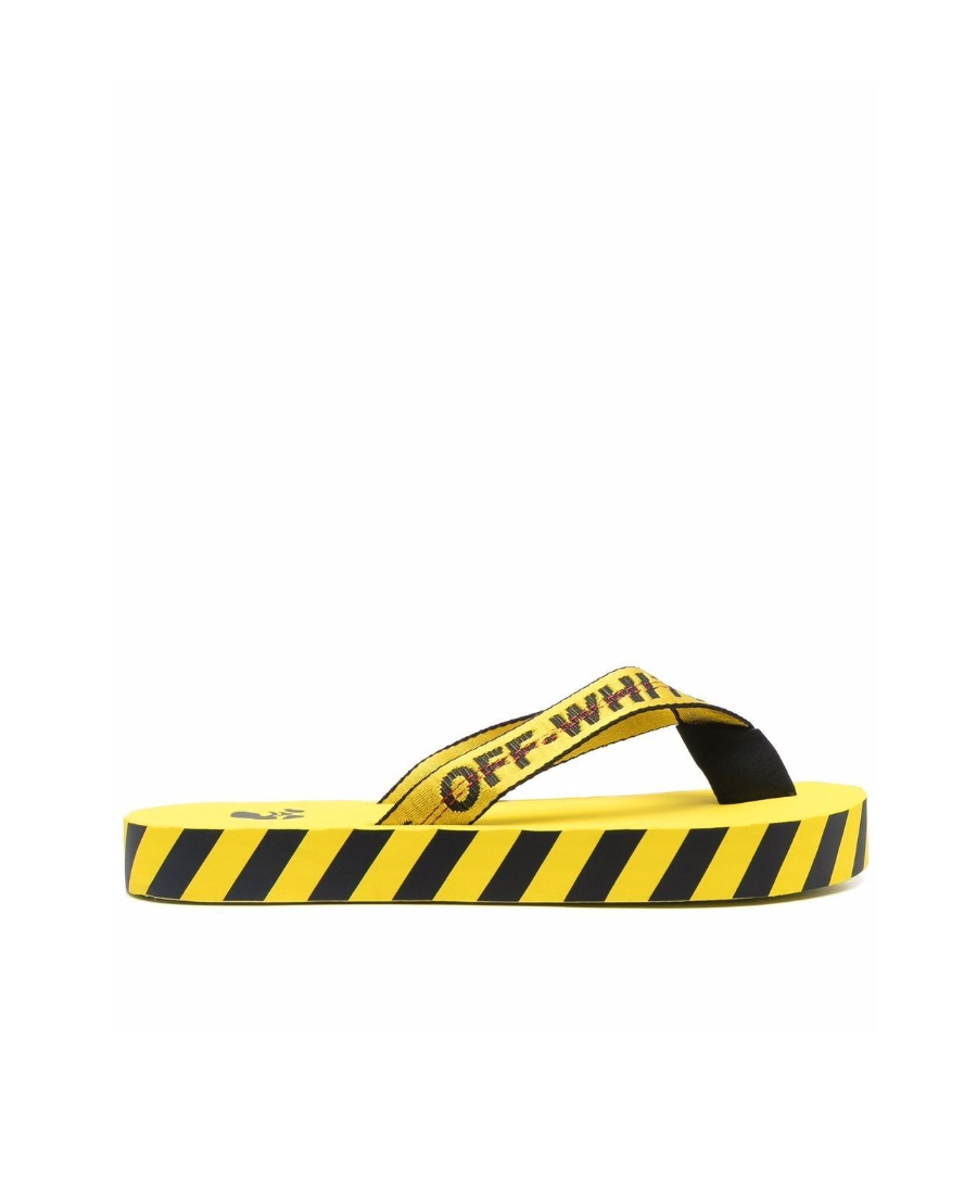 ugg男鞋正装鞋, Off-White | 男士橡胶条纹人字拖男鞋 OMIC002C99MAT001-1810（澳门仓发货）商品图片 7.3折×额外8折, 额外八折