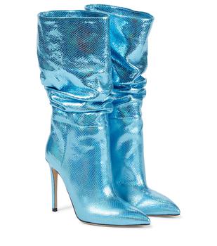 推荐Exclusive to Mytheresa – Slouchy holographic leather boots商品