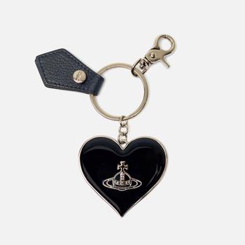 推荐Vivienne Westwood Orb Leather and Silver-Tone Key Ring商品