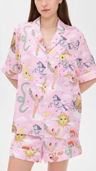 Karen Mabon | Greek Mythology Short Pajama Set,商家Shopbop,价格¥1048