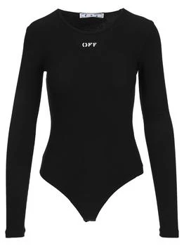 Off-White Off-White Logo Print Bodysuit - IT40 / Black $180