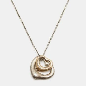 [二手商品] Tiffany & Co. | Tiffany & Co. Elsa Peretti Open Heart 18k Rose Gold Sterling Silver Pendant Necklace 5.6折, 独家减免邮费