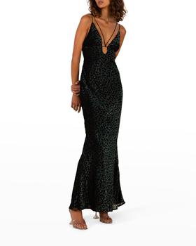 推荐Wilma Cutout Velvet Maxi Dress商品