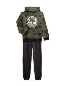 Timberland | Boy's 2-Piece Logo Hoodie & Joggers Set 5.4折