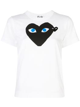 Comme des Garcons | Heart logo short sleeves white/black t-shirt商品图片,