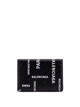 Balenciaga | Balenciaga Allover Logo Printed Coin Mini Wallet,商家Cettire,价格¥2689