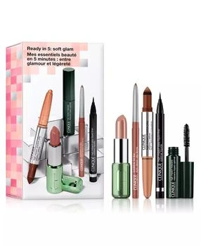 Clinique | 5-Pc. Ready In 5: Soft Glam Makeup Gift Set for Eyes & Lips,商家Macy's,价格¥220