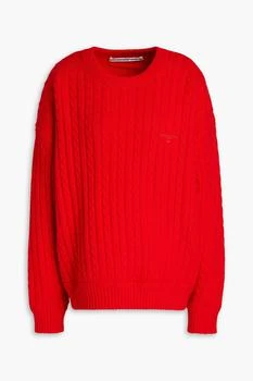 推荐Cable-knit cotton-blend sweater商品