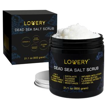 Lovery | Lovery Dead Sea Salt Scrub - Handmade Exfoliating Salt Scrub - 600 Grams,商家Premium Outlets,价格¥273