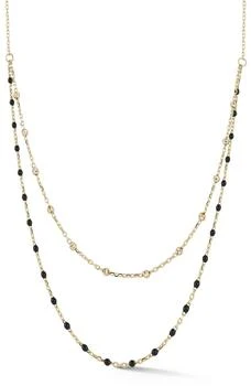 Ember Fine Jewelry | Enamel Layered Chain Necklace,商家Nordstrom Rack,价格¥2644