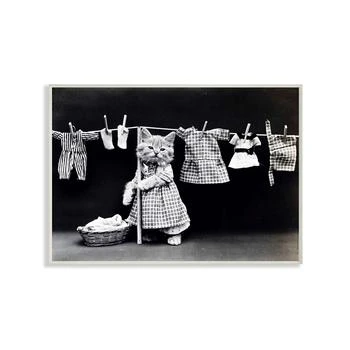 Stupell Industries | Kitten Does The Laundry Wall Plaque Art, 10" x 15",商家Macy's,价格¥335