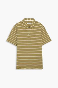 推荐Principle striped organic cotton-jersey polo shirt商品