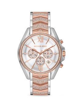 michael kors whitney, Michael Kors | Whitney Chronograph Two-Tone Stainless Steel Watch商品图片 