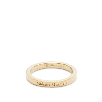 推荐Maison Margiela Text Logo Slim Band Ring商品