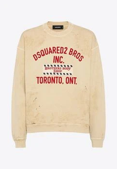 DSQUARED2 | Brothers Body Shop Patch Distressed Sweatshirt,商家Thahab,价格¥4623