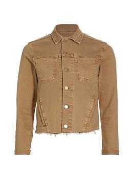 商品L'Agence | Janelle Slim Raw Denim Jacket,商家Saks Fifth Avenue,价格¥2425图片
