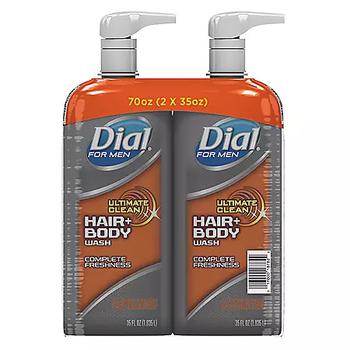 推荐Dial for Men Ultimate Clean Hair + Body Wash, Ultimate Clean (35 fl. oz., 2 pk.)商品