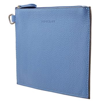 推荐Longchamp Roseau Essential Leather Pouch - Blue商品