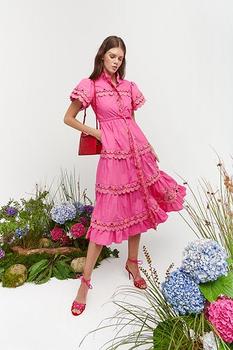 推荐CeliaB Alvis Midi Dress - Hot Pink商品