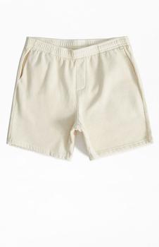 PacSun | Cream Fleece Sweat Shorts商品图片,8.9折