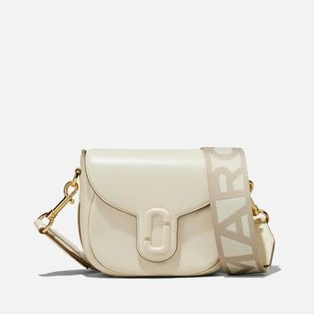 推荐Marc Jacobs Women's The Small Leather Covered J Marc Saddle Bag - Cloud White商品