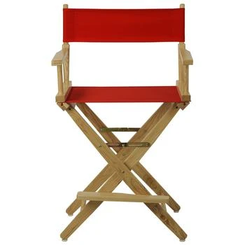 American Trails | Extra-Wide Premium 24"  Directors Chair Natural Frame W/Red Color Cover,商家Premium Outlets,价格¥814