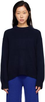 Lisa Yang | Navy Noor Crewneck Sweater商品图片,额外8.5折, 独家减免邮费, 额外八五折