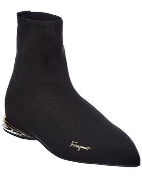 菲拉格慕鞋女靴, Salvatore Ferragamo | Salvatore Ferragamo Missy Knit Sock Bootie商品图片 7.9折