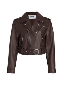 商品ENA PELLY | Goldie Leather Jacket,商家Saks Fifth Avenue,价格¥3966图片
