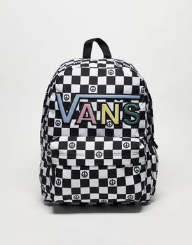 Vans | Vans Realm Flying V backpack in black/white商品图片,8折