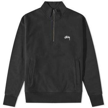 stussy卫衣直邮, STUSSY | Stussy Stock Logo Quarter Zip商品图片 