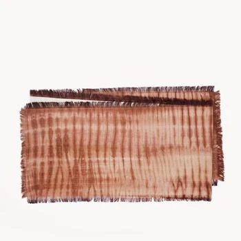 KORISSA | Tie Dye Cotton Table Runner Brown,商家Verishop,价格¥370