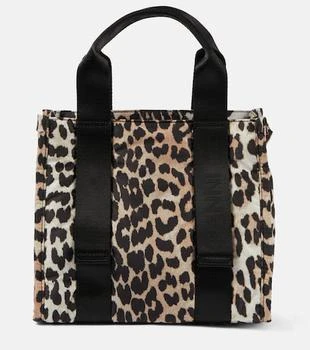 推荐Small leopard-print tote bag商品
