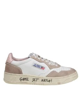 Autry | Sneakers In White And Pink Leather 