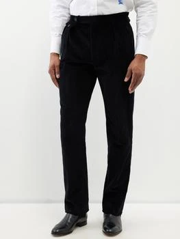 Ralph Lauren | Gregory pleated cotton-corduroy suit trousers,商家MATCHES,价格¥2071