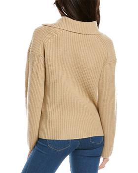 商品Vince | Vince V-Neck Collared Wool & Cashmere-Blend Pullover,商家Premium Outlets,价格¥861图片