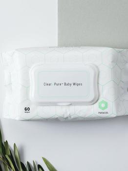商品Clear+Pure Unscented Plant-Based Baby Wipes for Sensitive Skin, Parasol 600ct图片
