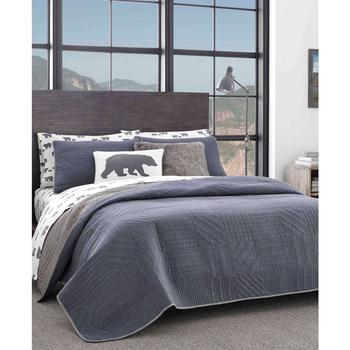 Eddie Bauer评价, Eddie Bauer | Hidden Lake Chambray Blue King Quilt Set商品图片 
