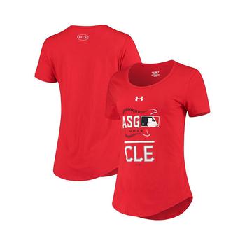 推荐Women's Red 2019 MLB All-Star Game Tri-Blend Performance Scoop Neck T-shirt商品