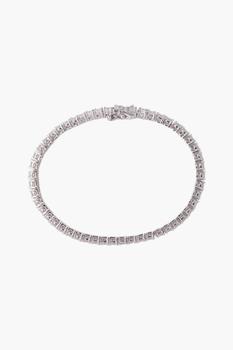 商品Kenneth Jay Lane | Rhodium-plated crystal bracelet,商家THE OUTNET US,价格¥444图片