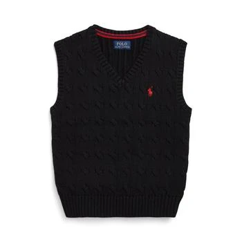 Ralph Lauren | Toddler and Little Boys Cable-Knit Sweater Vest,商家Macy's,价格¥291
