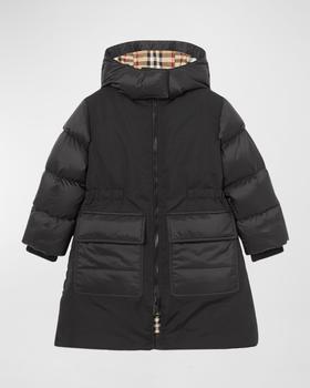 推荐Girl's Reva Long Parka Coat, Size 3-14商品