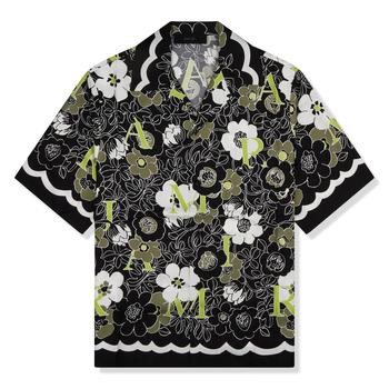 推荐Amiri Flower Camp Half Sleeve Black Multicolour Shirt商品