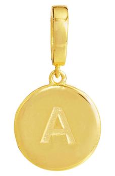 商品Savvy Cie Jewels | 18K Gold Vermeil Sterling Silver Hinged Initial Charm,商家Nordstrom Rack,价格¥143图片