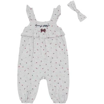 Tommy Hilfiger | Baby Girls Floral Jumpsuit and Headband, 2 Piece Set 6折