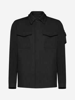 推荐Valentino Rockstud Untitled cotton jacket商品