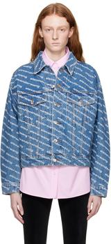 商品Alexander Wang | Blue Game Denim Jacket,商家SSENSE,价格¥2659图片