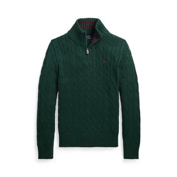 推荐Big Boys Cable-Knit Cotton Quarter-Zip Sweater商品