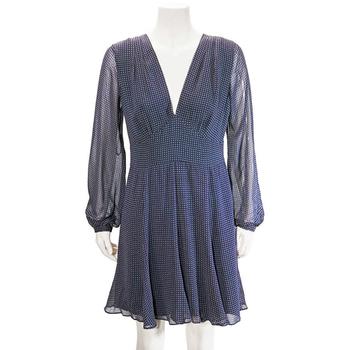拉夫劳伦连衣裙是什么牌子, Ralph Lauren | Ladies Blue Long Sleeve Crepe Dress商品图片 1.8折