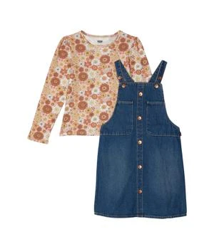 Levi's | Long Sleeve Top and Skirtall Two-Piece Outfit Set (Little Kids) 7.2折, 独家减免邮费